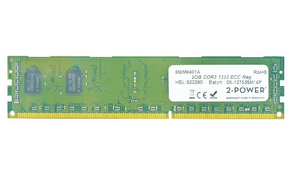 ProLiant DL320 G6 High Efficiency 2GB DDR3 1333MHz ECC RDIMM 2Rx8