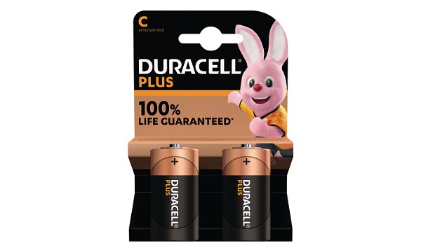 Duracell Plus C Size 2 Pack