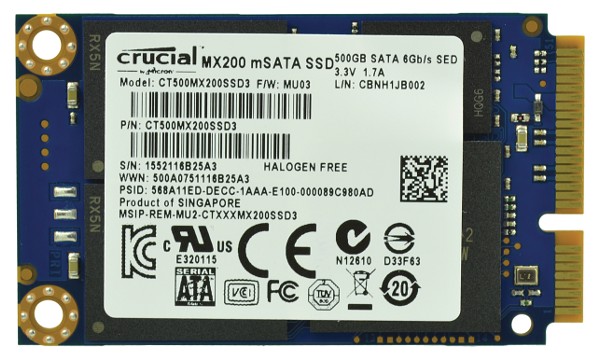500GB SSD 1.8" mSATA 6Gbps
