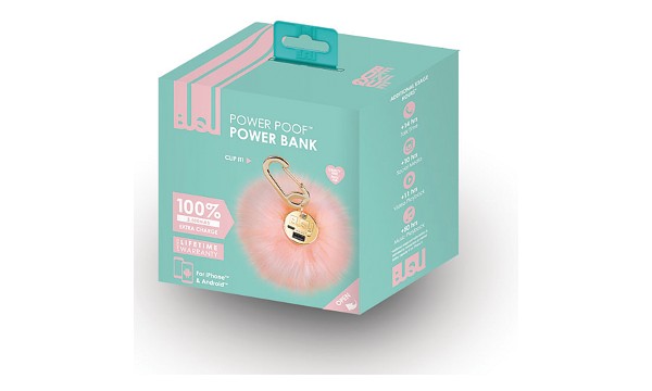 Pink Power Poof Power Bank