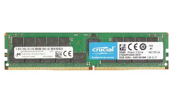 ProLiant DL60 Gen9 Base 32GB DDR4 2400MHZ ECC RDIMM (2Rx4)