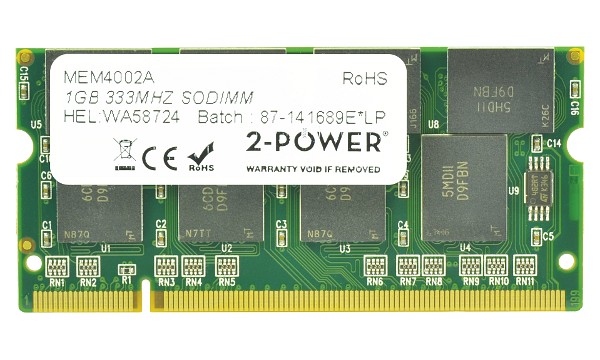 Equium A80-128 1GB PC2700 333MHz SODIMM